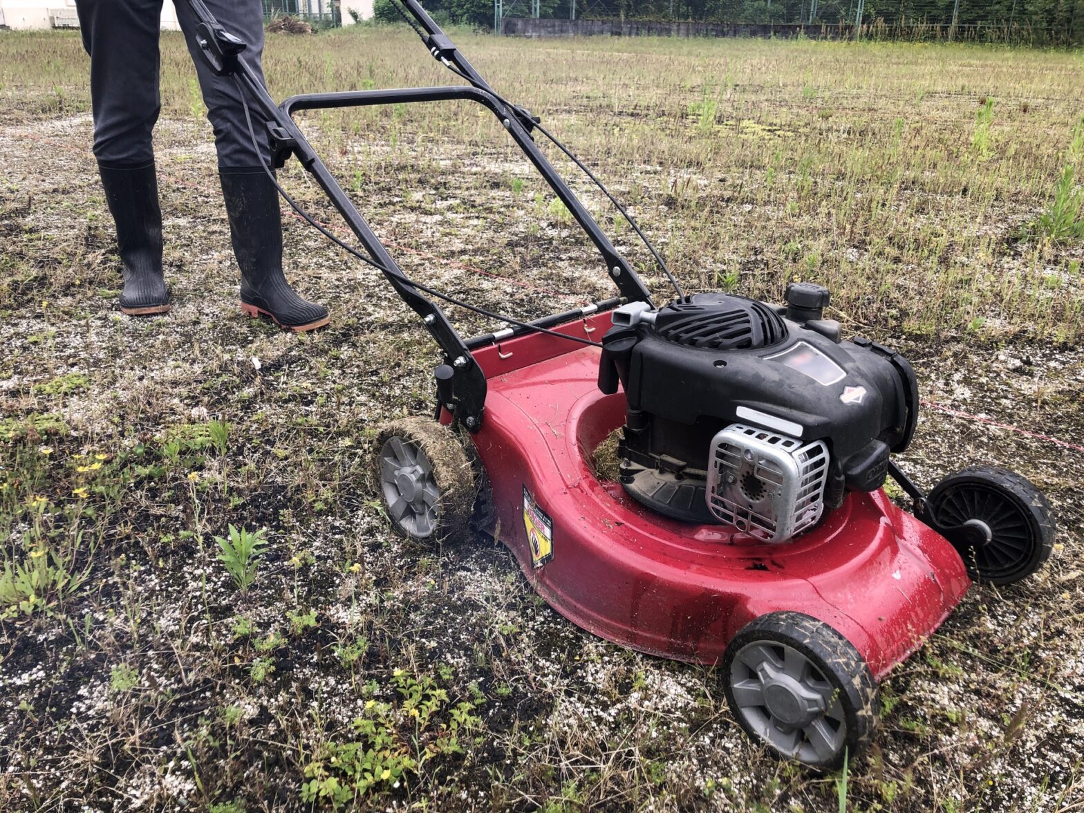 エンジン式自走式草刈り機