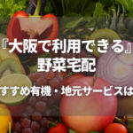大阪府の野菜宅配12選！おすすめの有機・無農薬・地元ならではのサービスを紹介