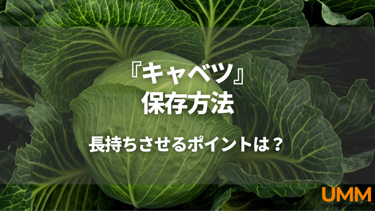 キャベツの保存方法!常温・冷蔵・冷凍など長持ちさせるコツとは? | UMM 農業とつながる情報メディア