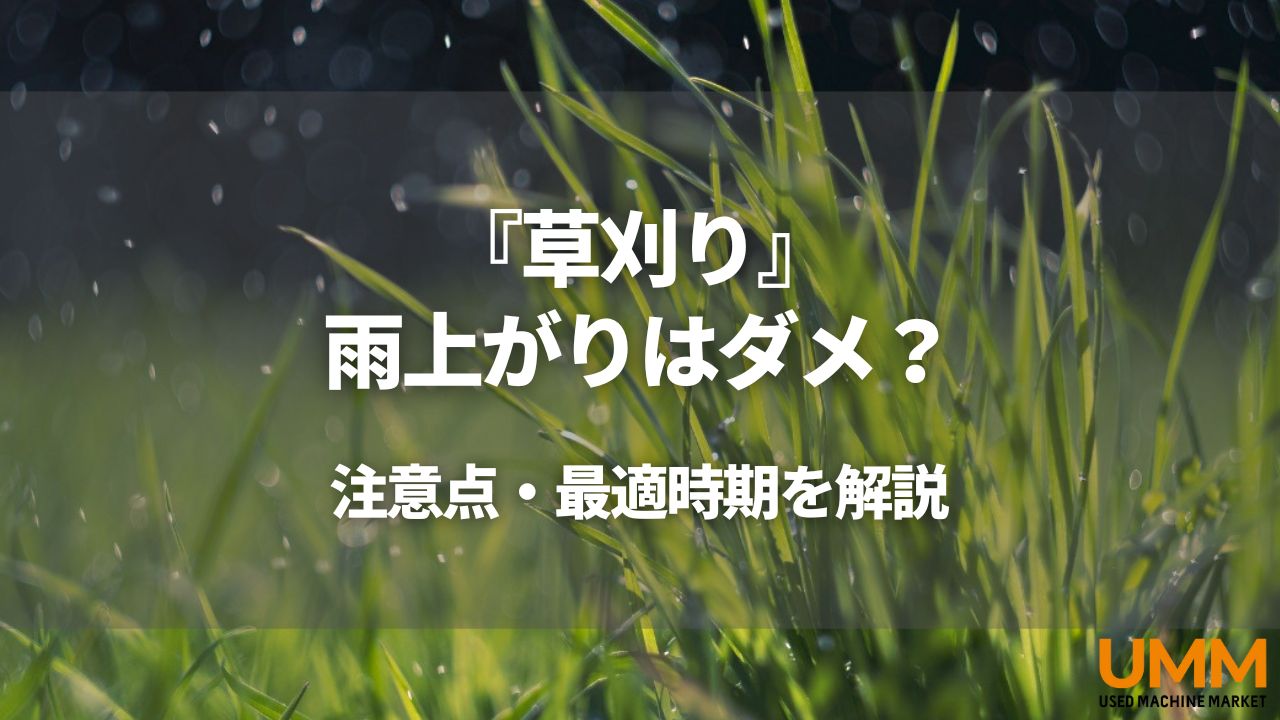 雨上がり の 草刈り
