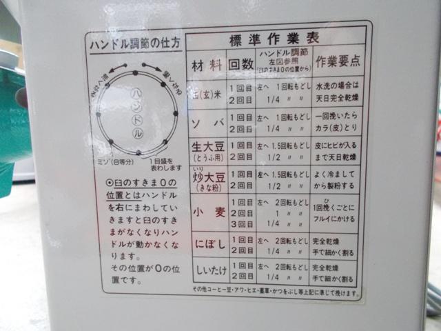 卓上製粉機 A-8 写真８