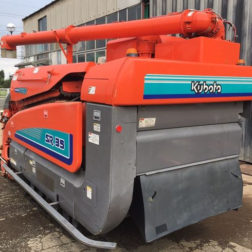 E】クボタ SR35 コンバイン 稲刈り