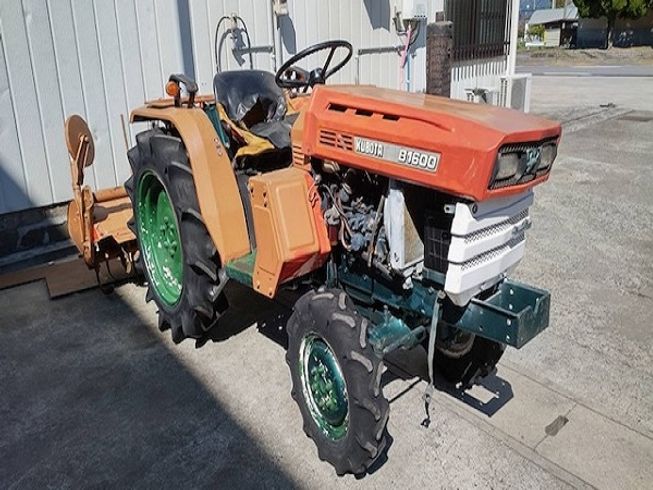 クボタ B1600 トラクター 完動 ロータリーつき 家庭菜園に Kubota