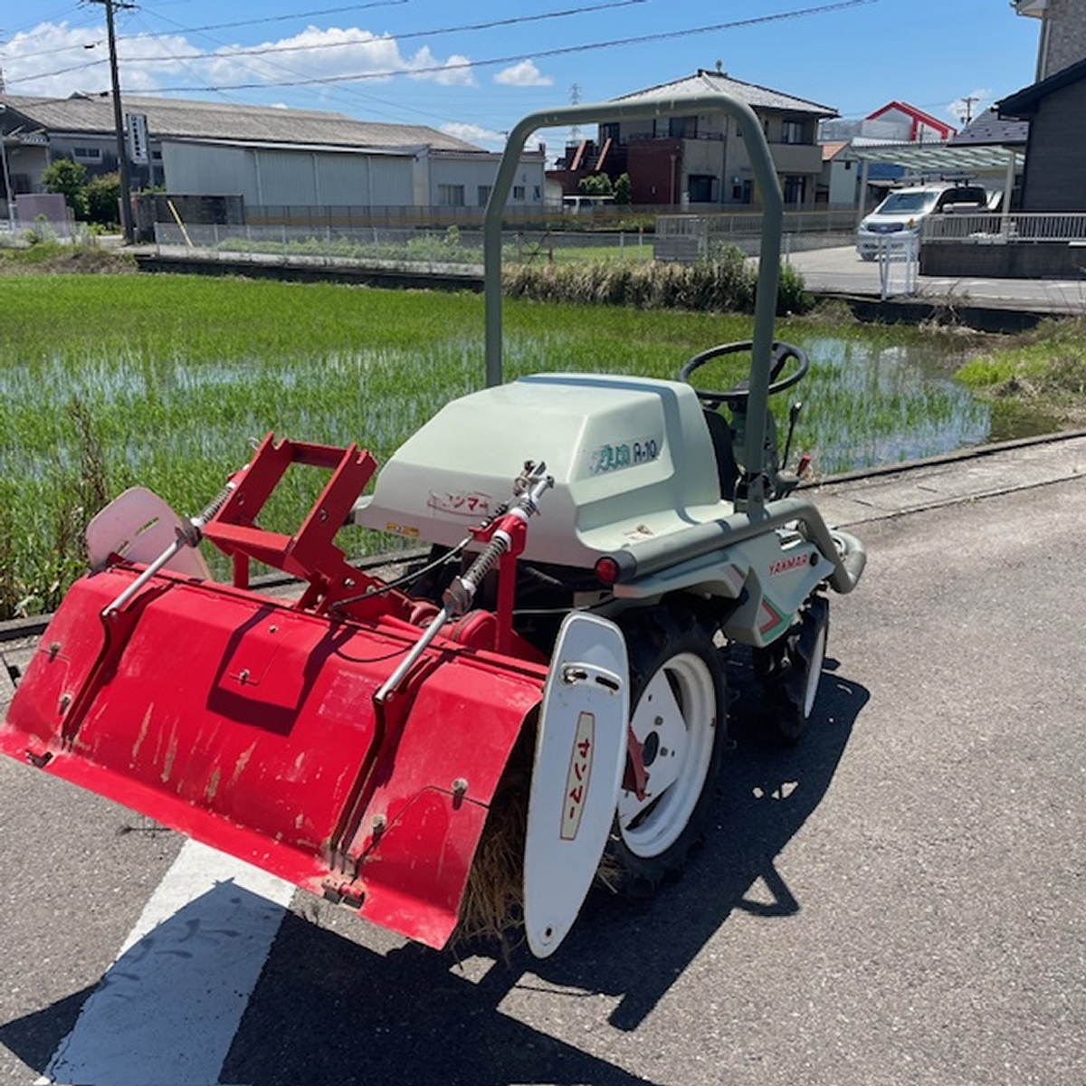 静岡県浜松市】中古 ヤンマー アグリカ A-10D 乗用管理機 トラクター 耕耘機 ロータリーAR100【動作確認済】 - 農業