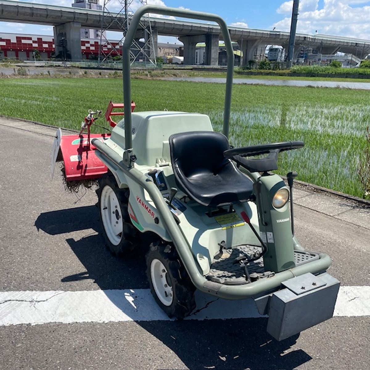 長野県 長野市 ヤンマー アグリカ 乗用耕運機 A-10D 10馬力 AR100 ロータリー 耕耘 畝たて 畑作 耕うん機 農業機械 直M6407019  - 農業