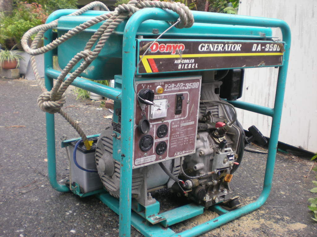 デンヨー 発電機 写真