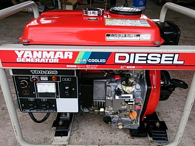 ヤンマー 発電機 写真