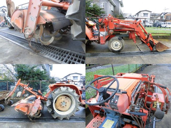 トラクター B1702 17馬力　2駆動　バケット装備　現状　埼玉 写真２