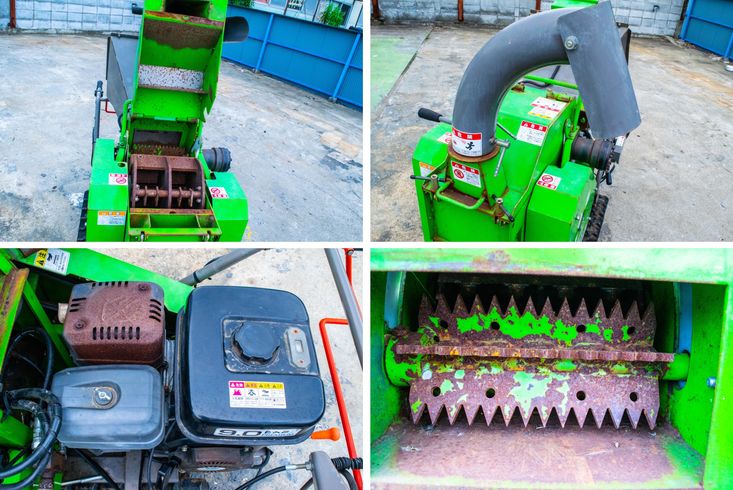 中古チッパー大橋GS100GH9.0馬力 自走式 クローラ チッパー