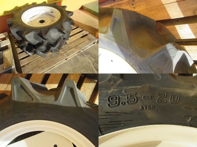 トラクタ用後輪タイヤ 9.5-20/4PR(2本セット)　新潟◇ 写真２