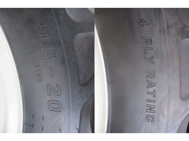 トラクター用後輪タイヤ 9.5-20/4PR(2本セット)　新潟▢〇 写真２