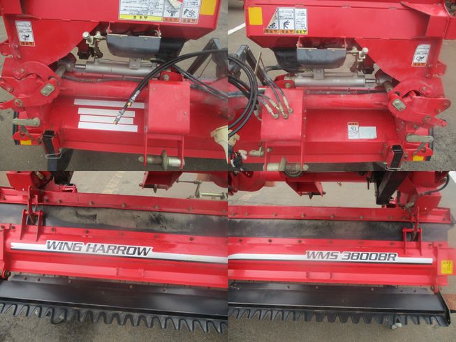 ハロー（折畳み） WMS3800BR(油圧開閉)　新潟●〇 写真５