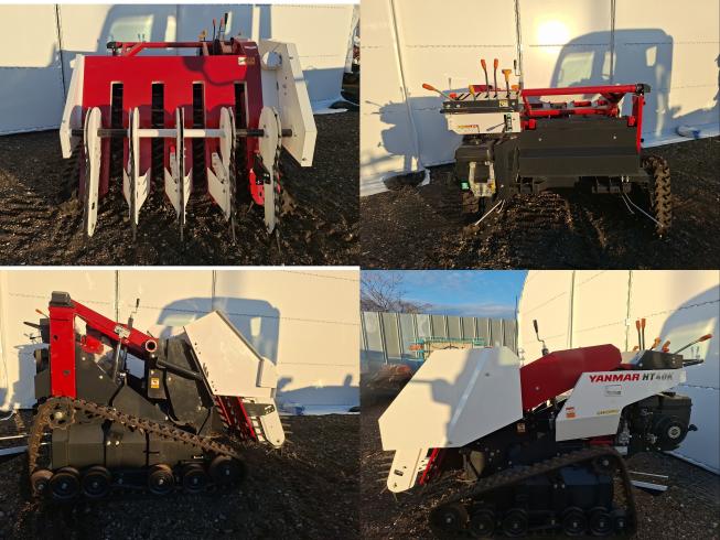 玉ねぎ茎葉処理機　 HT40K　上越〇 写真２