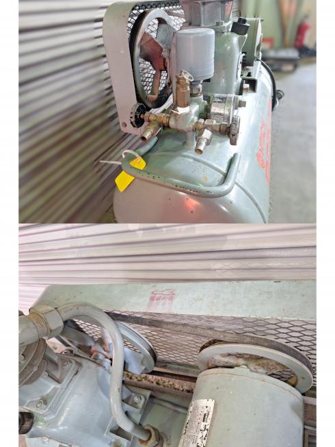 エアーコンプレッサー 0.7P-9.5VA5　上越〇 写真５