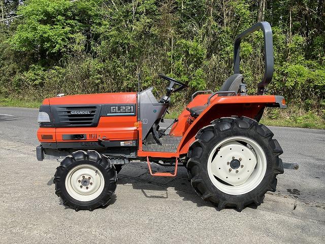 トラクター GL221　新品ハンマーナイフモアMK155付 写真３